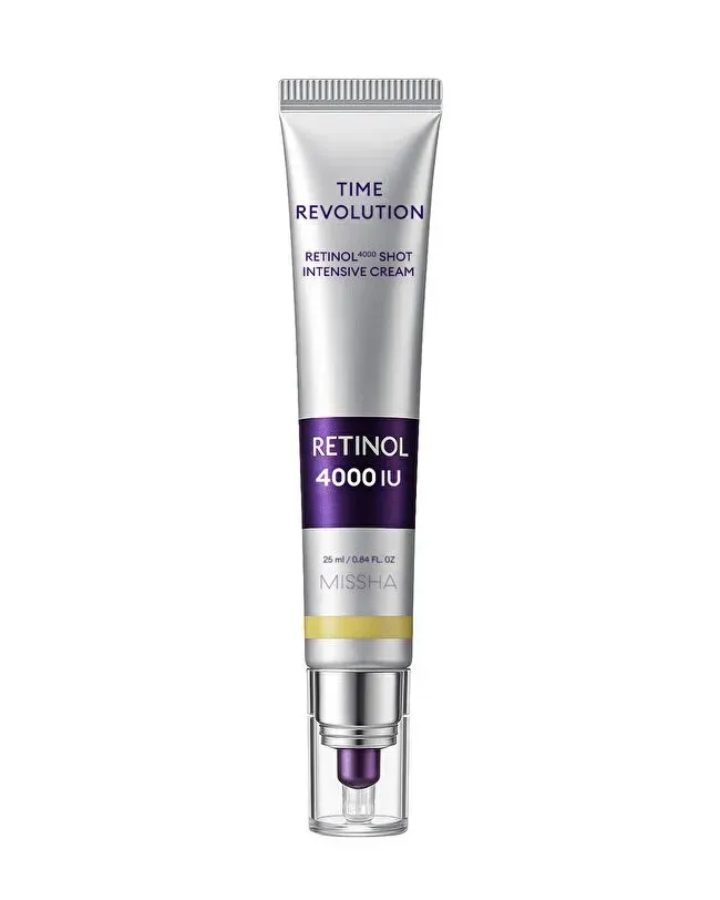 Missha Kırışıklık Karşıtı Retinol İçerikli Konsantre Krem Time Revolution Retinol 4000 Shot Intensive Cream