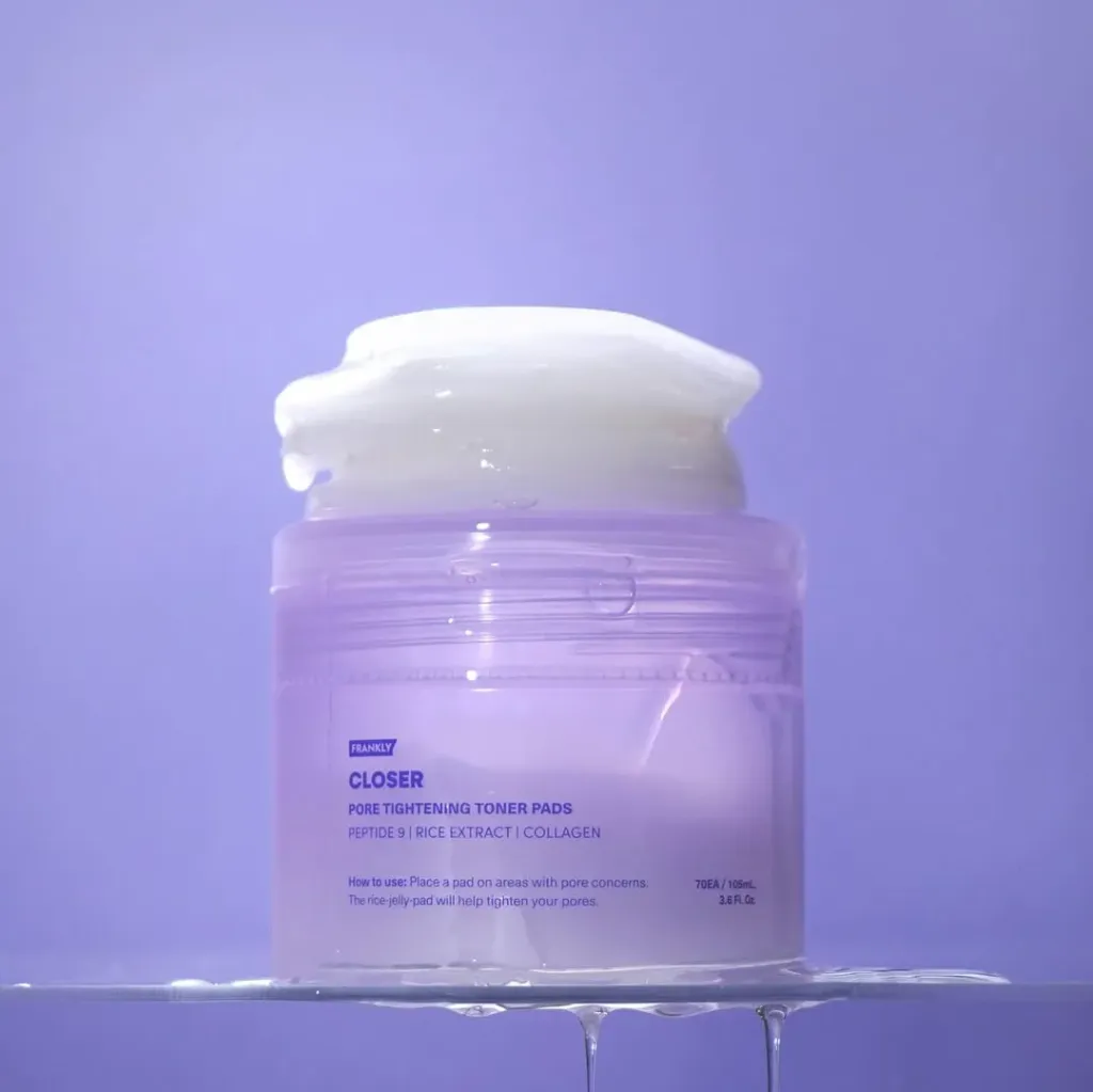 FRANKLY Pirinç Özü, 9 Çeşit peptit ve Kolajen İçeren Gözenek Sıkılaştırıcı Closer Toner Pad 70 Adet 105ml