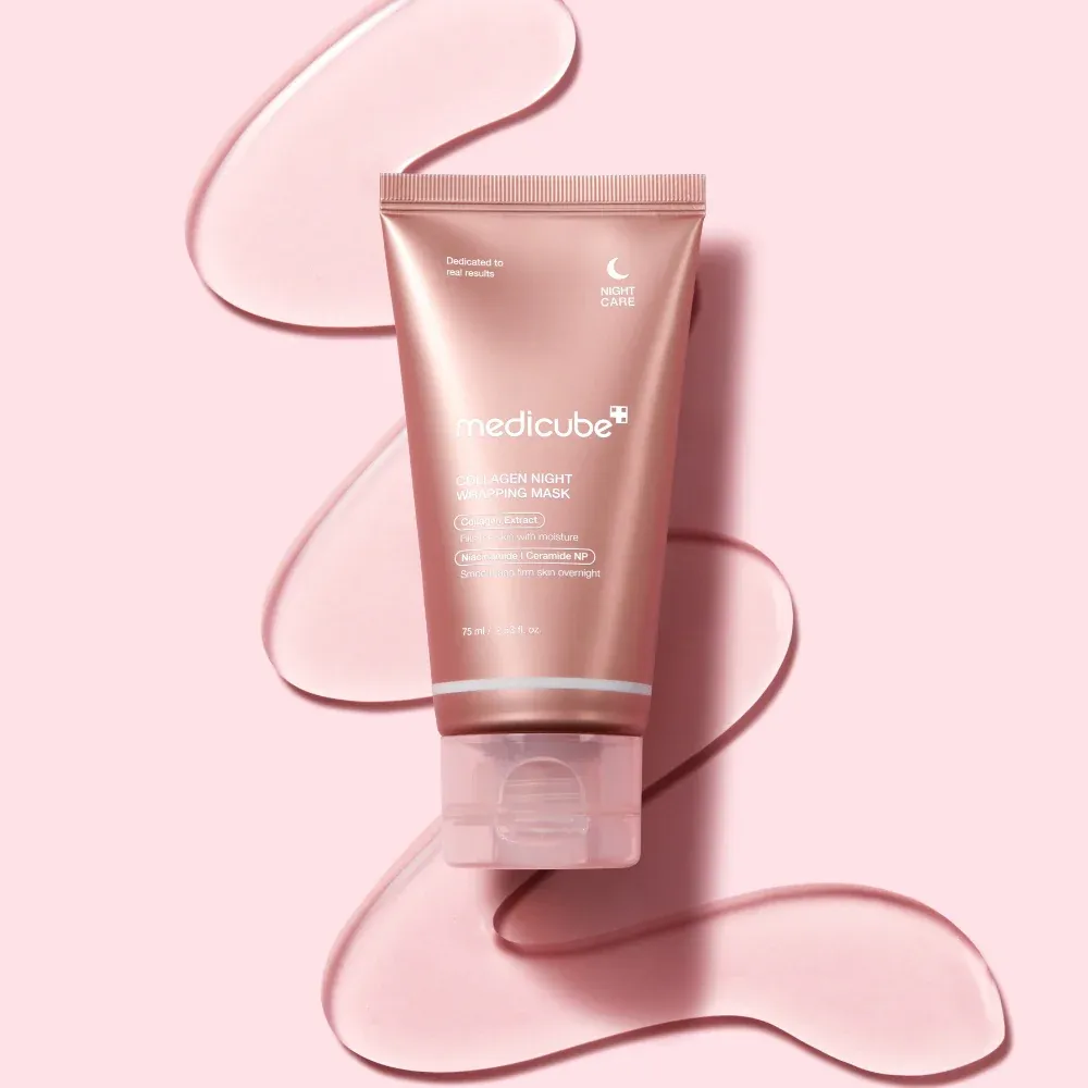 Medicube - Collagen Night Wrapping Mask (Besleyici ve Elastikiyet Koruyucu Kolajenli Soyulabilir Uyku Maskesi) 75ml