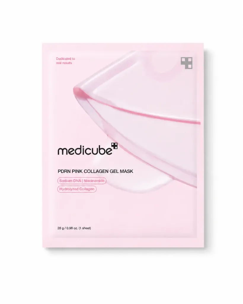 Medicube - PDRN Pink Collagen Gel Mask (48 Saat Boyunca Elastikiyet Koruyucu ve Besleyici Kolajenli Jel Maske) 28gr x 4'lü maske