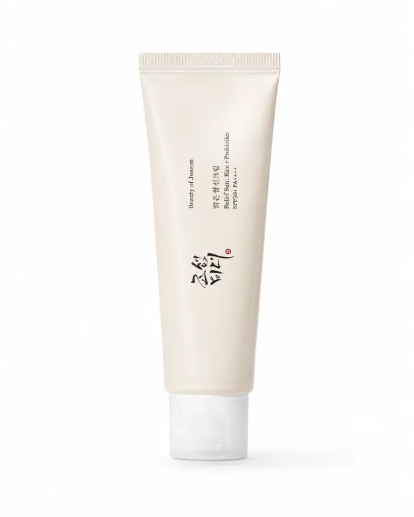 BEAUTY OF JOSEON Relief Sun: Rice + Probiotics SPF50+ - Pirinç ve Probiyotik İçeren Güneş Kremi